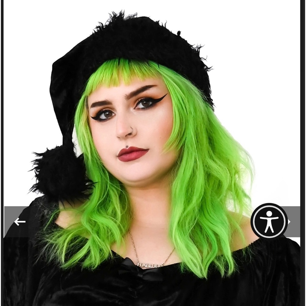 Goth Santa Hat